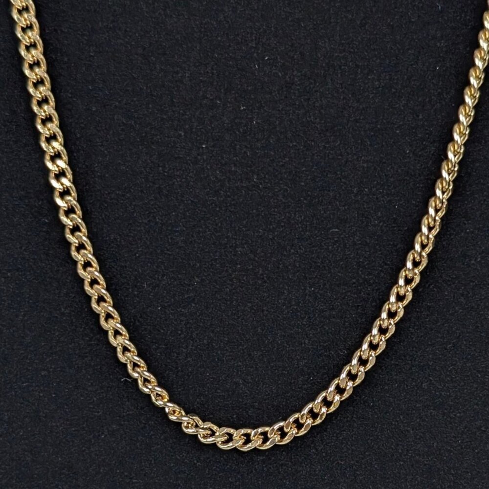 Dainty Long Curb Chain Necklace